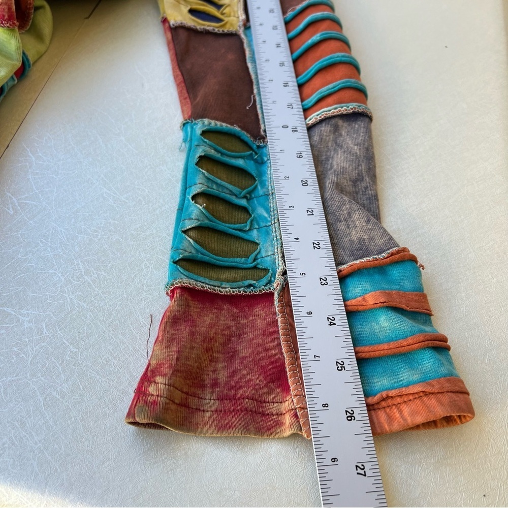 KPC Boho Colorful Patchwork Hooded Jacket Women’s Size Large - Picture 6 of 9